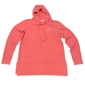 Vineyard Vines hoodie, light coral. Whale logo (mint green). Oversized fit. XS